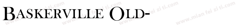 Baskerville Old字体转换